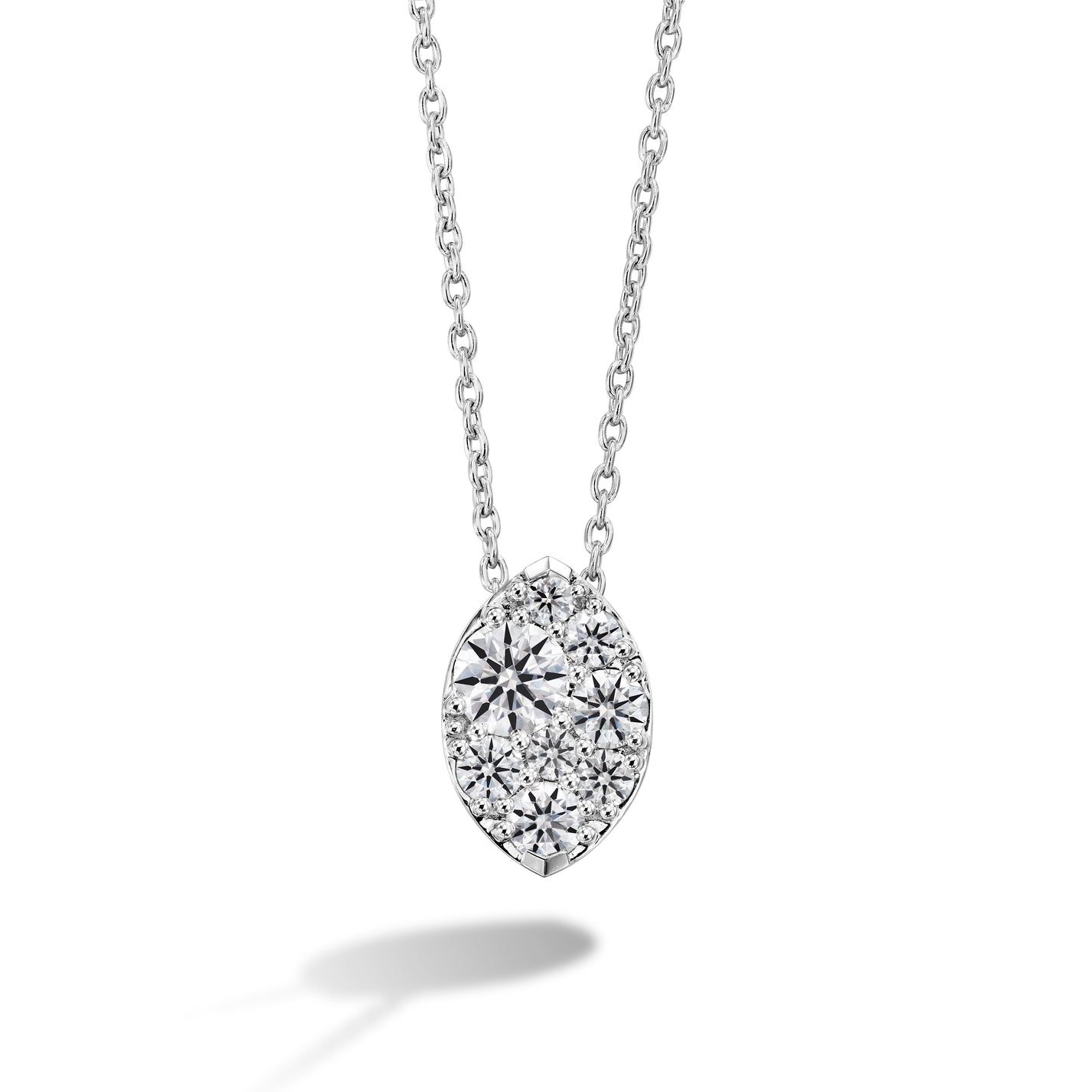 Tessa Navette Necklace, 0.25 ctw