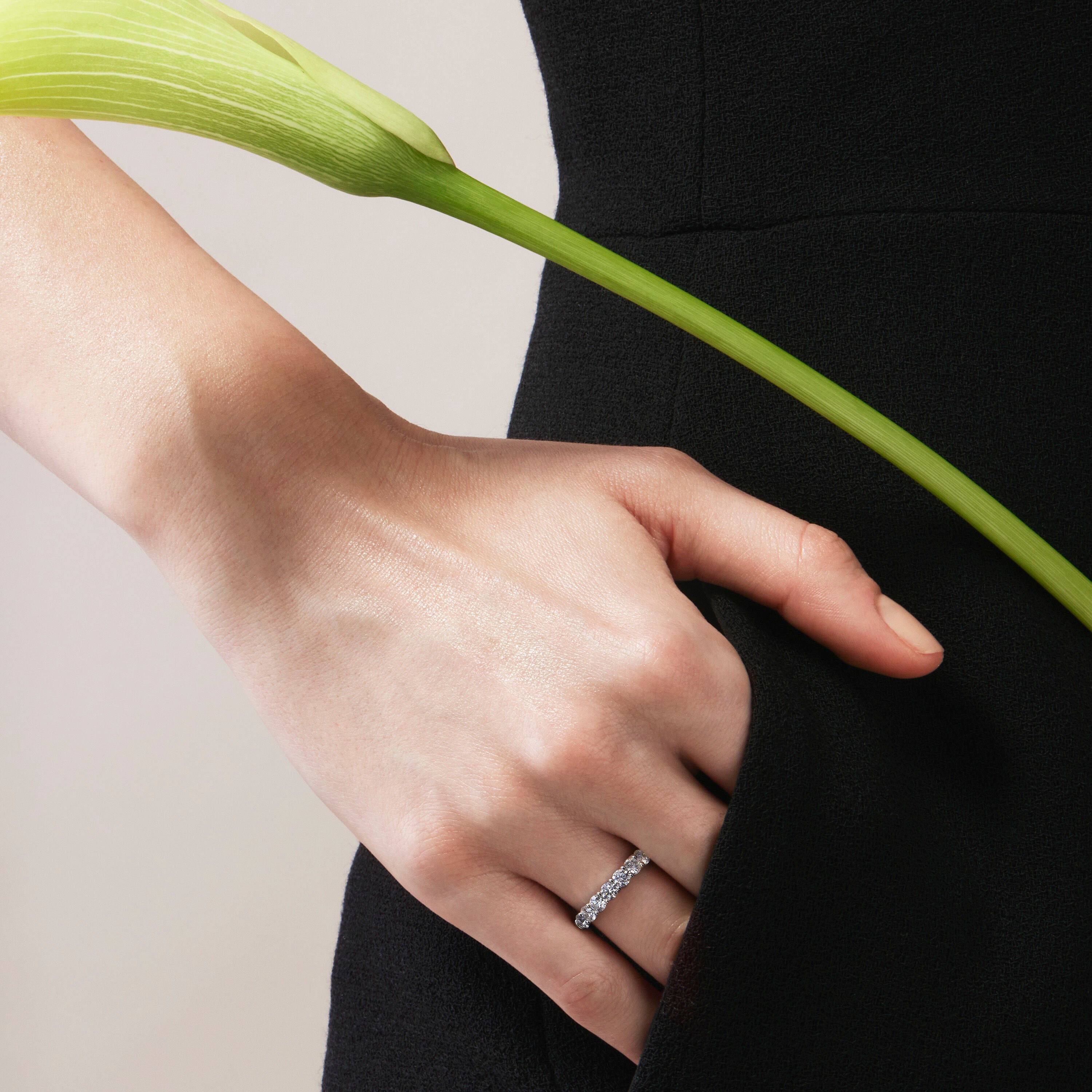 White Gold Signature 7 Stone Diamond Band