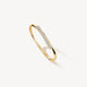 Yellow Gold Inside Out Diamond Flip Bangle