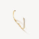 Yellow Gold Inside Out Diamond Flip Bangle