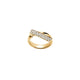 Yellow Gold INSIDE/OUT Elongated Diamond Flip Ring