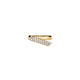 Yellow Gold INSIDE/OUT Elongated Diamond Flip Ring
