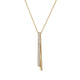 Inside/Out Diamond Flip Drop Pendant Necklace