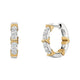 Hearts On Fire Copley Pave Hoop Earrings in yellow gold with diamonds