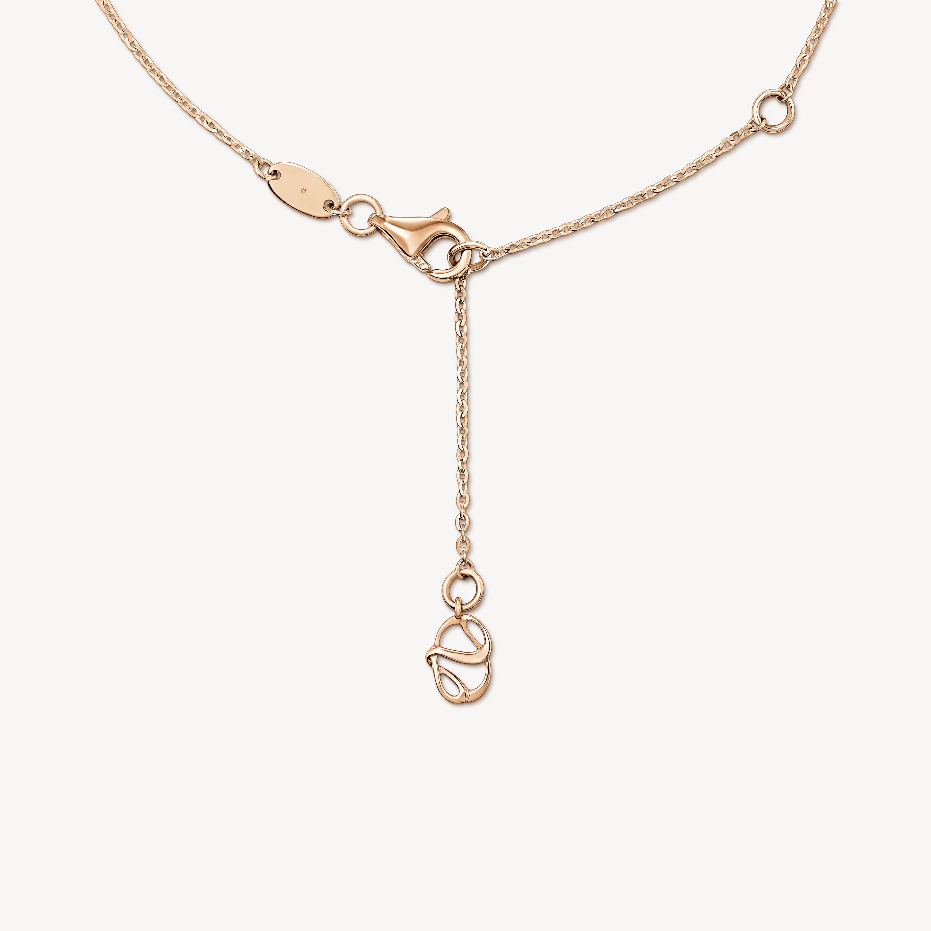 Yellow Gold Dream Circle Diamond Pendant Necklace