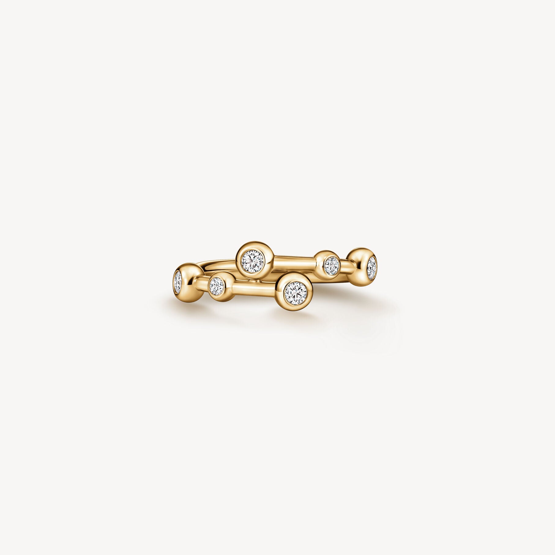 Yellow Gold Diamond Dream Bypass Ring
