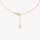 Yellow Gold Dream Circle Diamond Pendant Necklace