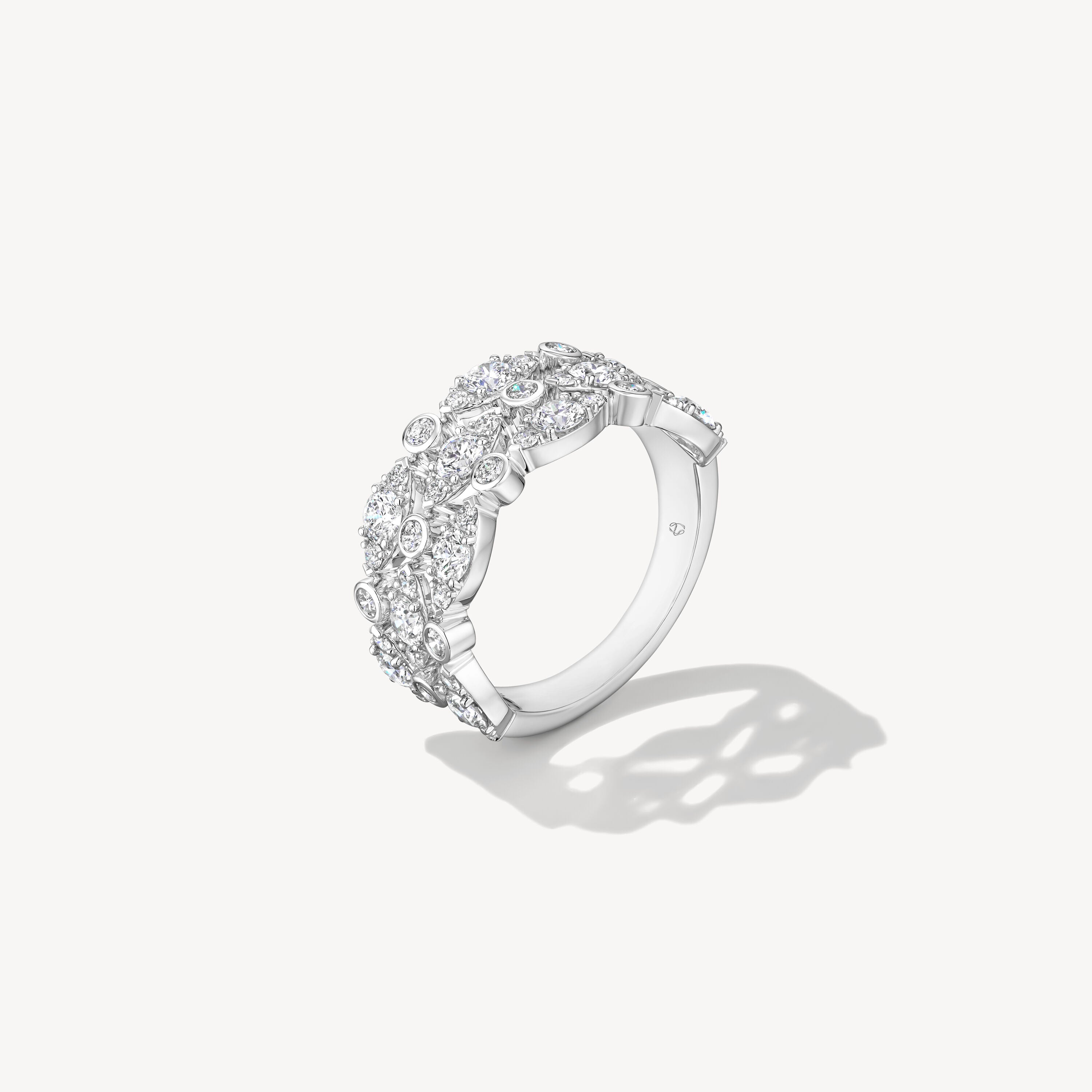 Regal Bezel Triple Ring