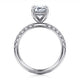 Winslow White Gold Emerald Cut Diamond Engagement Ring Setting