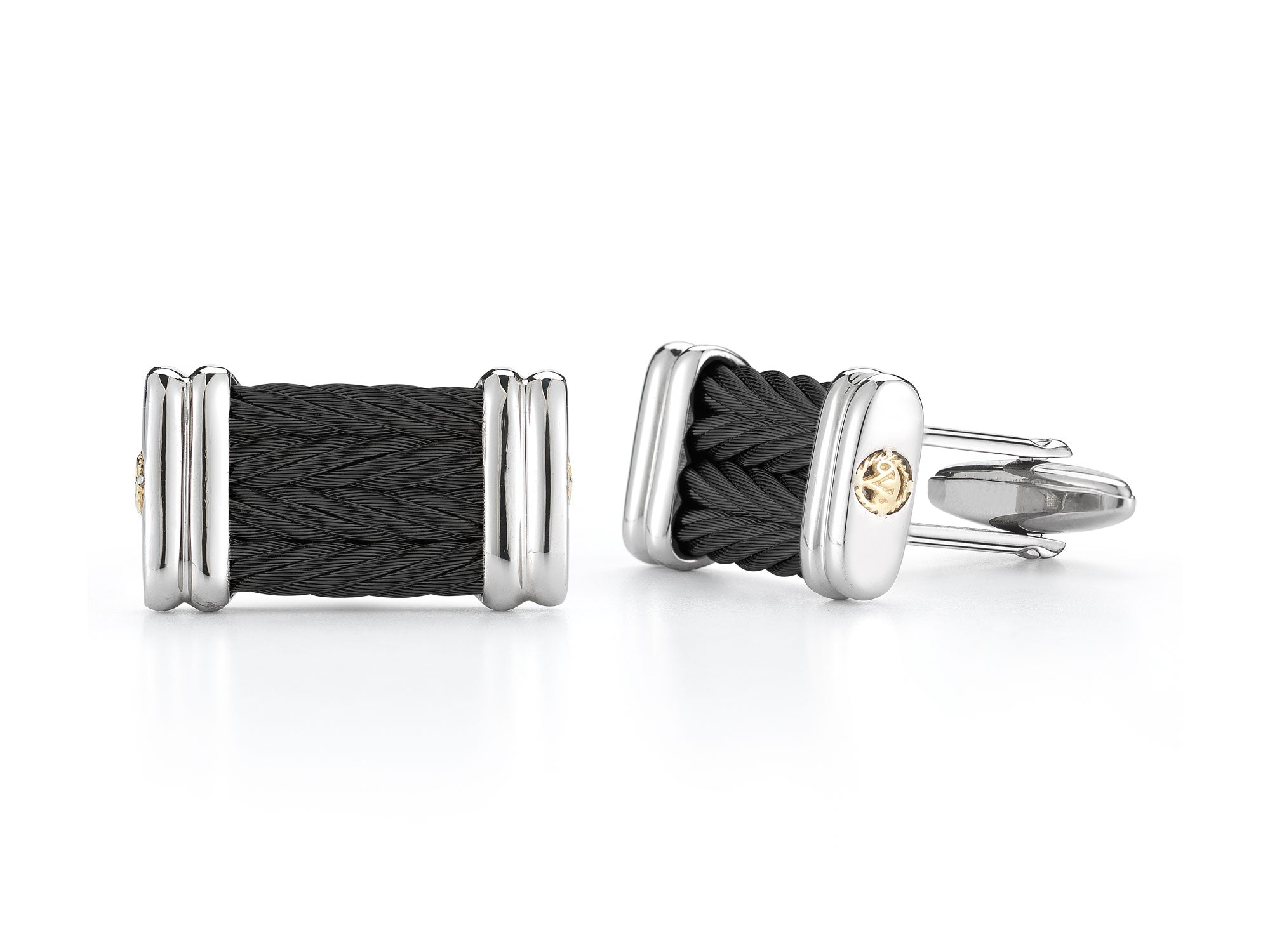 Black Cable Cufflinks
