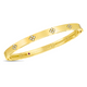 Diamond Love in Verona Yellow Gold Bangle