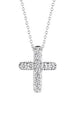 Medium Diamond Cross Necklace