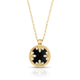 Venetian Black Jade and Diamond Medallion Necklace
