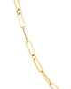 Yellow Gold 22 Inch Paperclip Chain Necklace