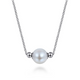 Sterling Silver Pearl Bujukan Pendant Necklace