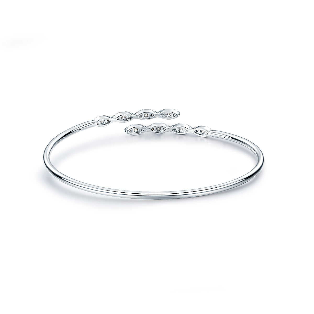 Hearts On Fire Aerial Marquise Flexible Bangle, detail view
