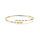 Hearts On Fire Aerial Marquise Flexible Bangle in yellow gold
