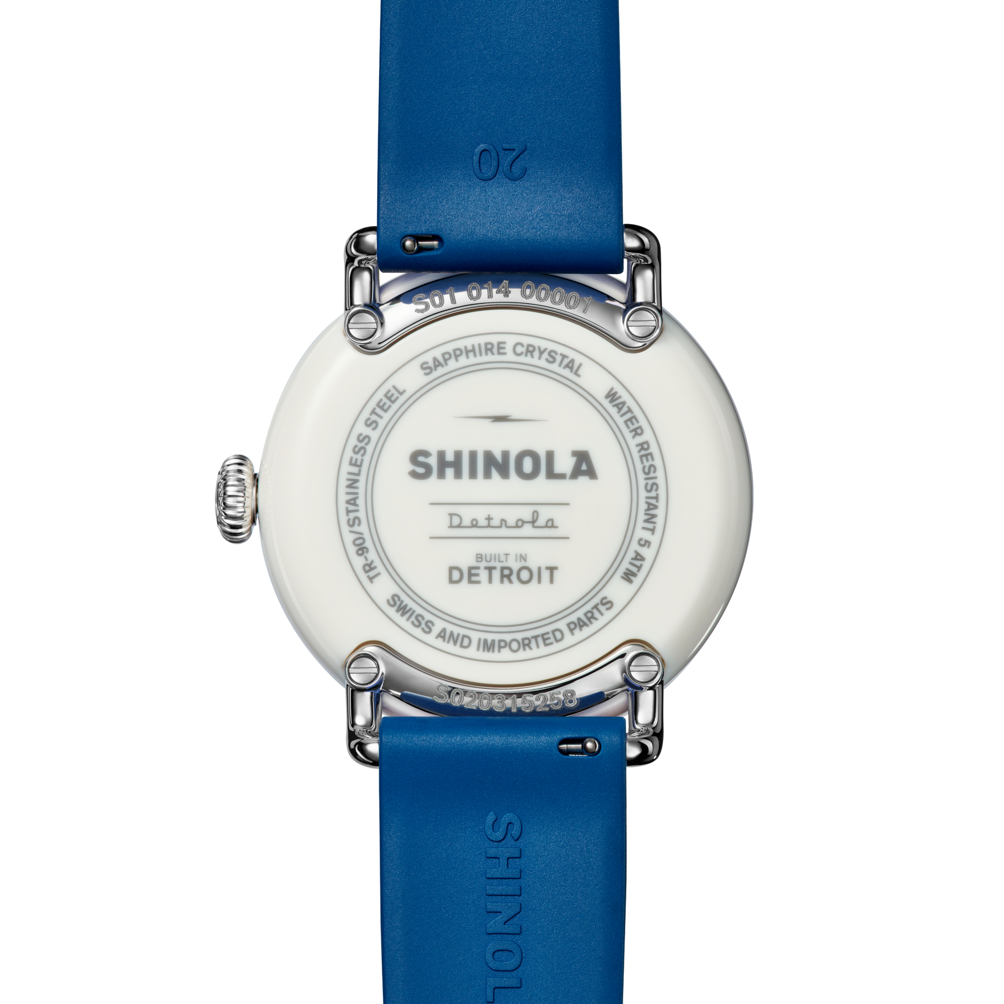 Detrola Blue Watch - side