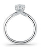 Platinum Vela Solitaire Engagement Ring with Diamond Gallery