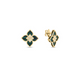 Venetian Princess Small Malachite & Diamond Earrings
