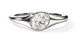 Sterling Silver Lab Grown Diamond Ring