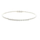 Bujukan White Gold Bead Diamond Bangle