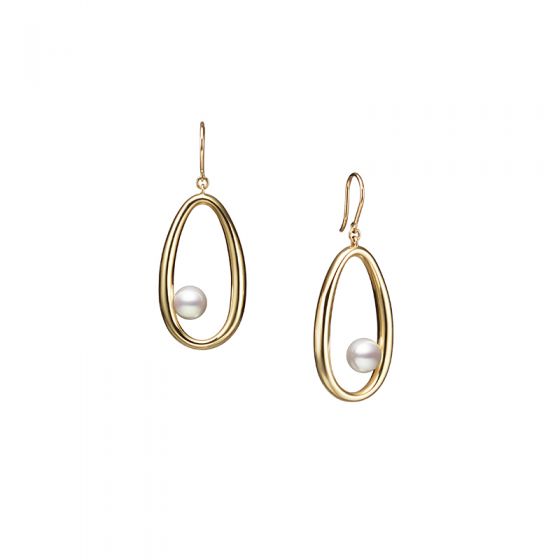 Moon Dew Akoya Cultured Pearl Earrings