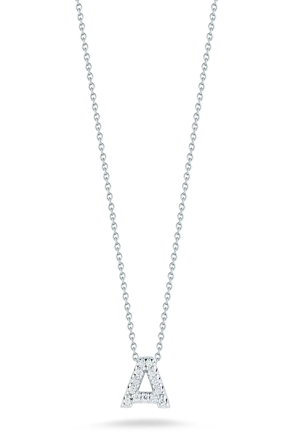 Tiny Treasures Diamond Love Letter "A" Necklace