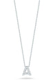 Tiny Treasures Diamond Love Letter "A" Necklace