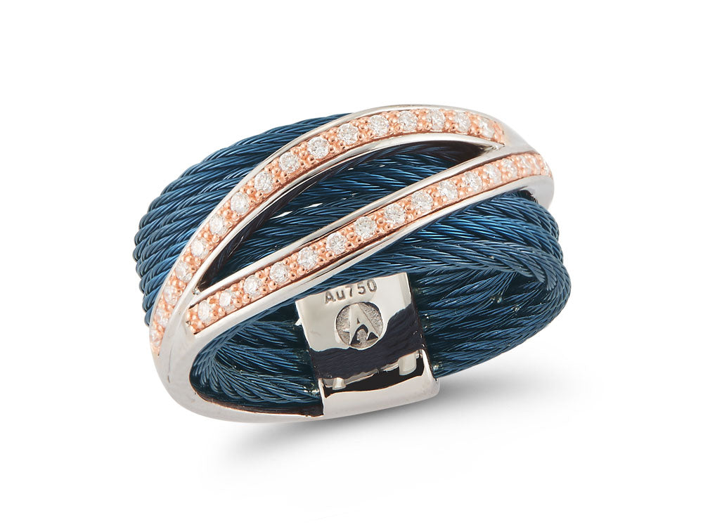 Blueberry Cable Divided Diamond Ring