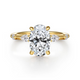 Carinna Yellow Gold Oval Diamond Engagement Ring Setting