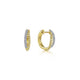 Twisted Diamond Hoop Earrings