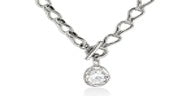 Sterling Silver Lab Grown Diamond Pendant