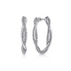 Sterling Silver Bujukan Twisted Hoop Earrings