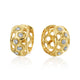 Diamond "B" Huggie Earrings