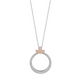 Diamond Athena Circle Pendant Necklace