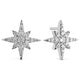 Hearts On Fire Charmed Starburst Earrings in white gold