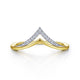 Chevron Diamond Ring