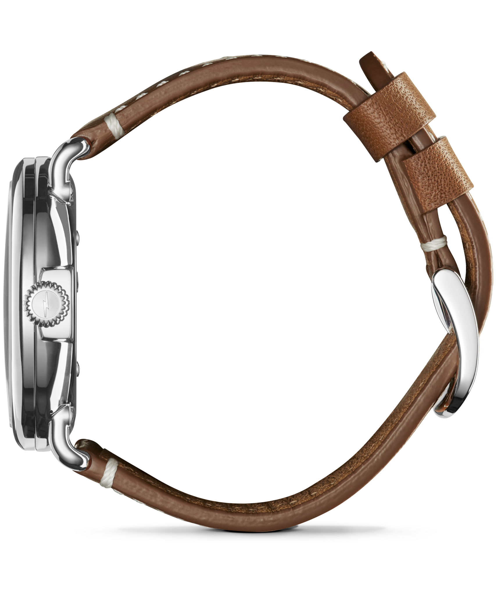 Runwell Sub Second 41mm Watch, White Dial - caseback