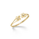 Jasmine Diamond Double Flower Bangle