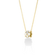 Cobra Diamond & White Enamel Necklace