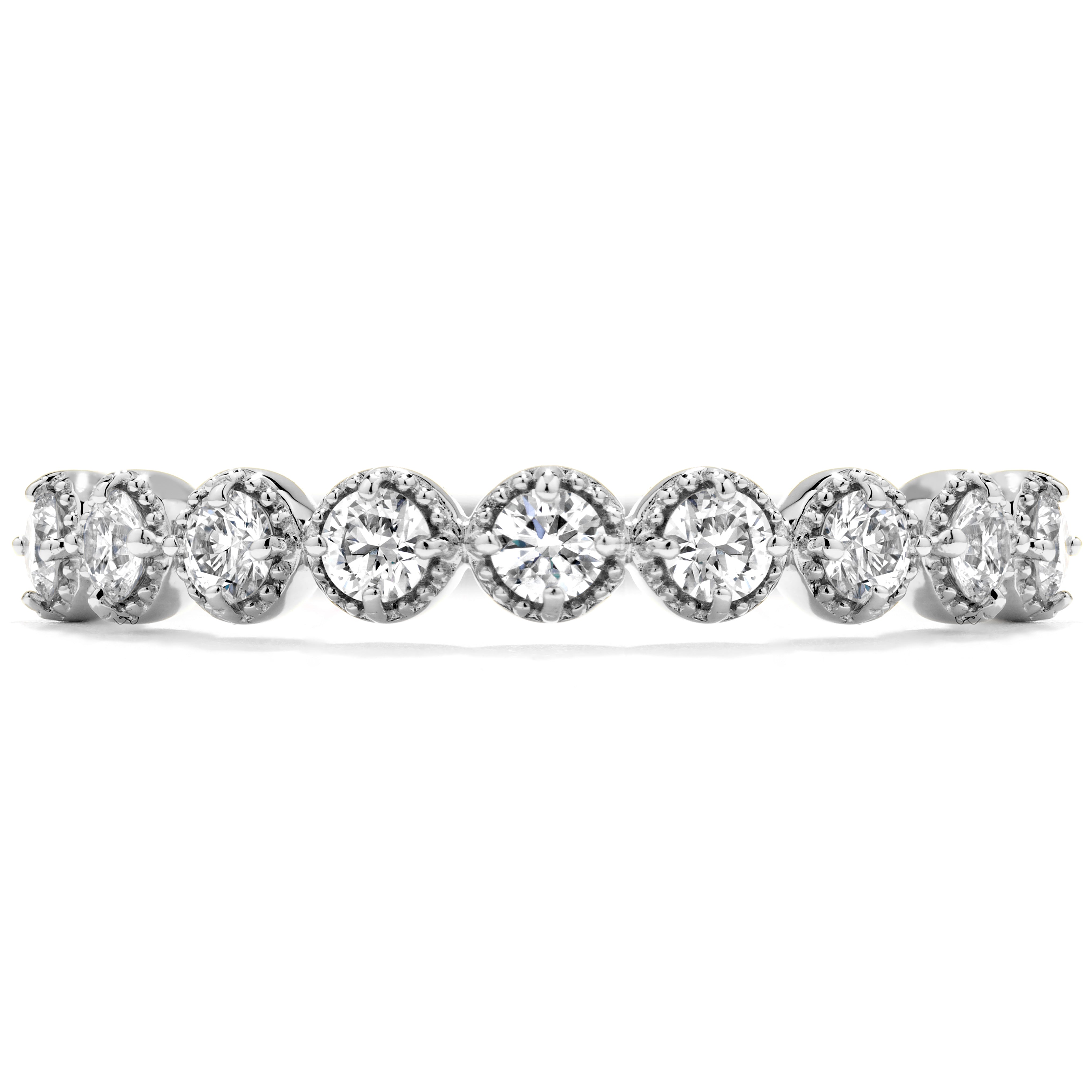 Hearts On Fire Milgrain Diamond Band in white gold
