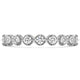 Hearts On Fire Milgrain Diamond Band in white gold