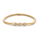 Triple Diamond Halo Tresore Stretch Bracelet