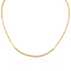 Yellow Gold Moonlight Bezel Set Diamond Necklace