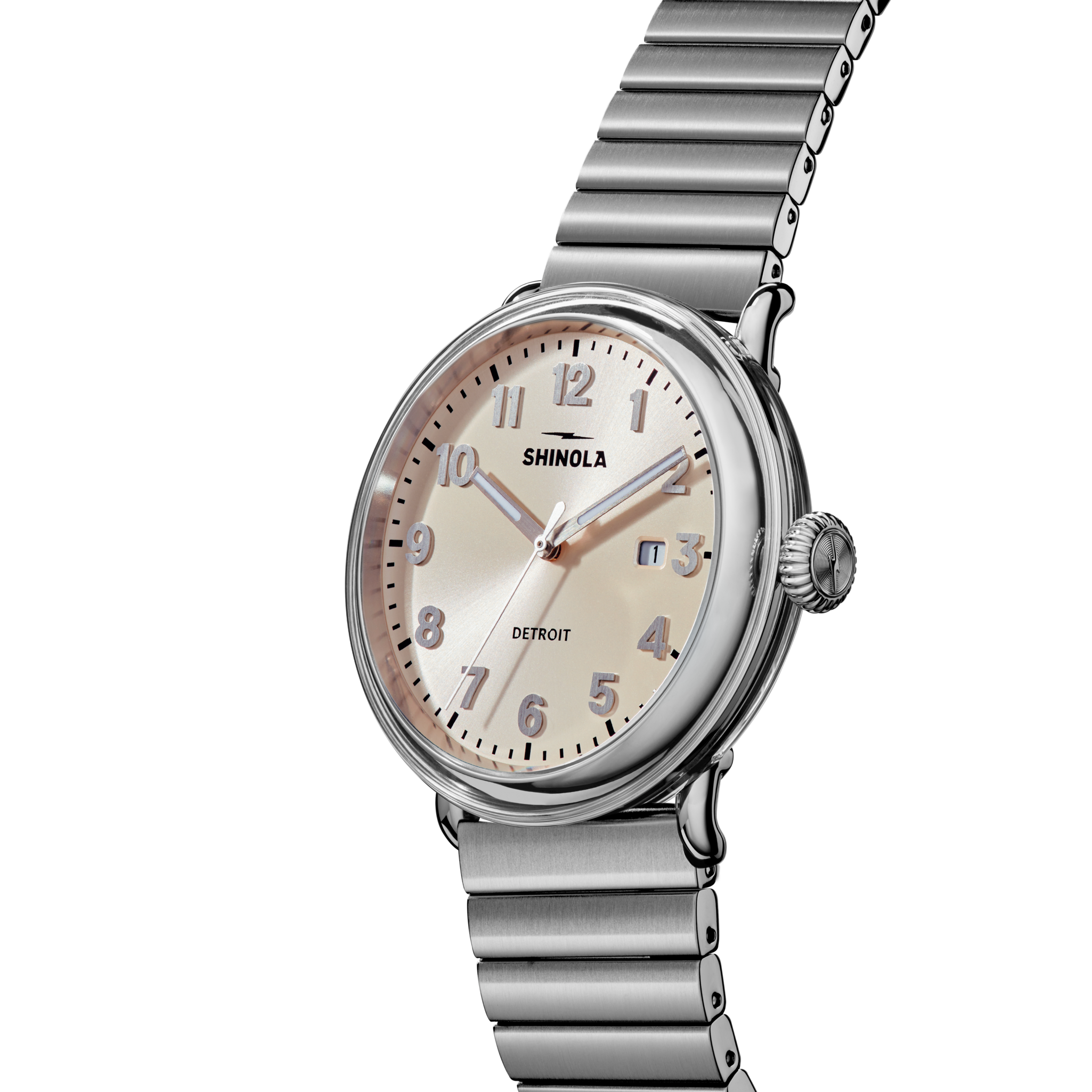 Detrola 3HD 41mm Watch, Vapor Gold Dial - angle