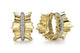 Textured Diamond Hoops