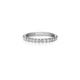 White Gold and Pave Diamond Wedding Band