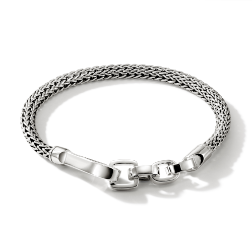 Men's Sterling Silver Hook Clasp Bracelet