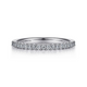 Montreal White Gold Shared Prong Diamond Wedding Band, 0.23 Ctw
